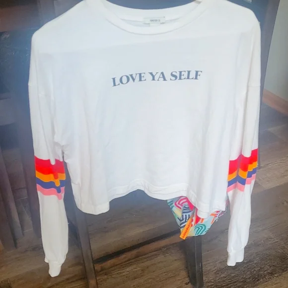Forever 21 Tops Forever Rainbow Pride Long Sleeve Shirt